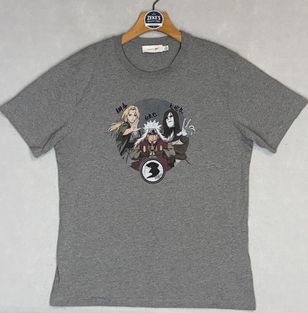 Coach x Michael B Jordan Naruto Jiraiya Graphic T Shirt Mens Large Gray Portugal